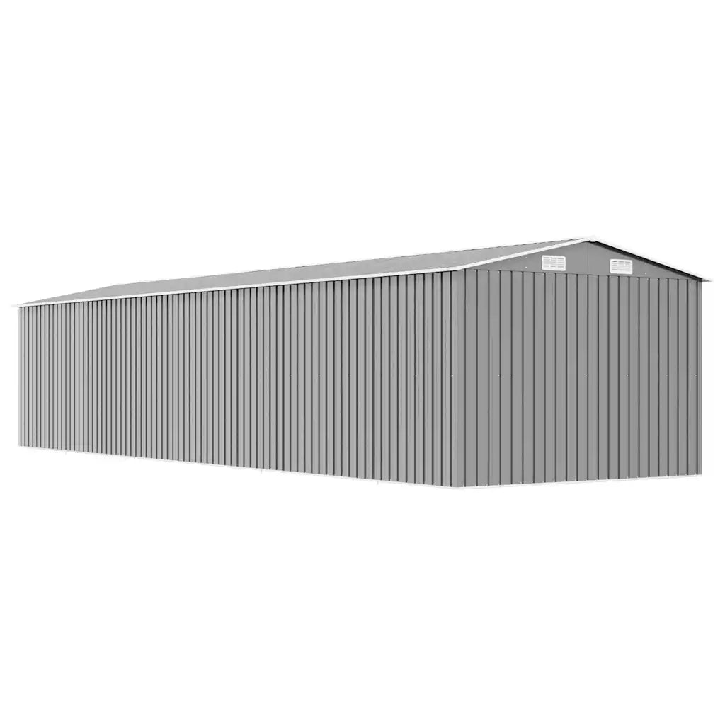 Capanno da Giardino Grigio 257x990x181 cm in Acciaio Zincato cod mxl 65796