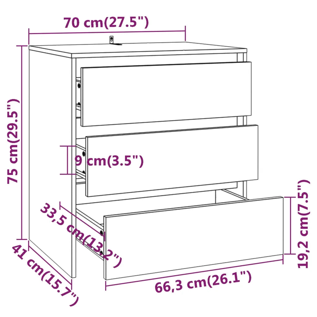 Credenze 2 pz Grigio Sonoma in Legno Multistrato cod mxl 6933