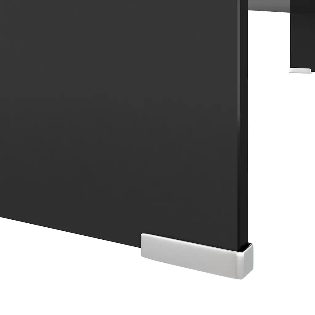 Mobile/Rialzo Porta TV | Armadietto TV | Mobile Porta TV in Vetro Nero 100x30x13 cm