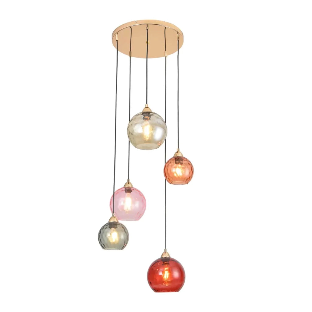 LÚZETE - LAMPADA A SOFFITTO 5 LUCI NERIUM