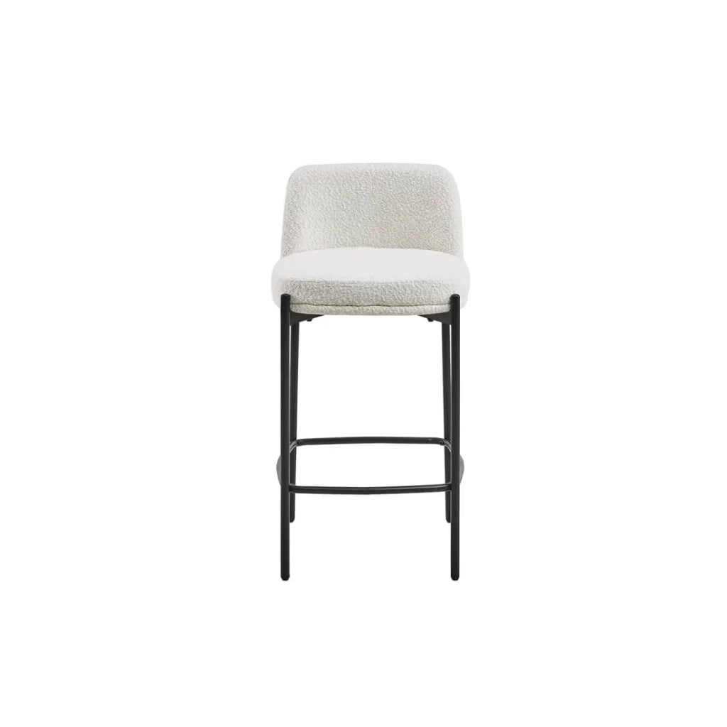 Sedia da banco ELISE – Bianca – H91 x L44 x P42 cm