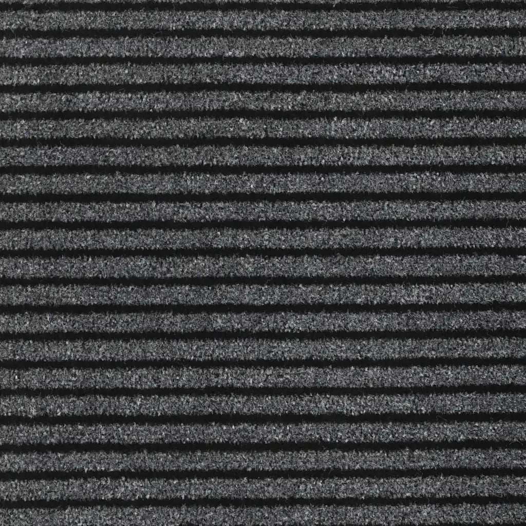 vidaXL Zerbino a Strisce Nere e Grigie 115x500 cm
