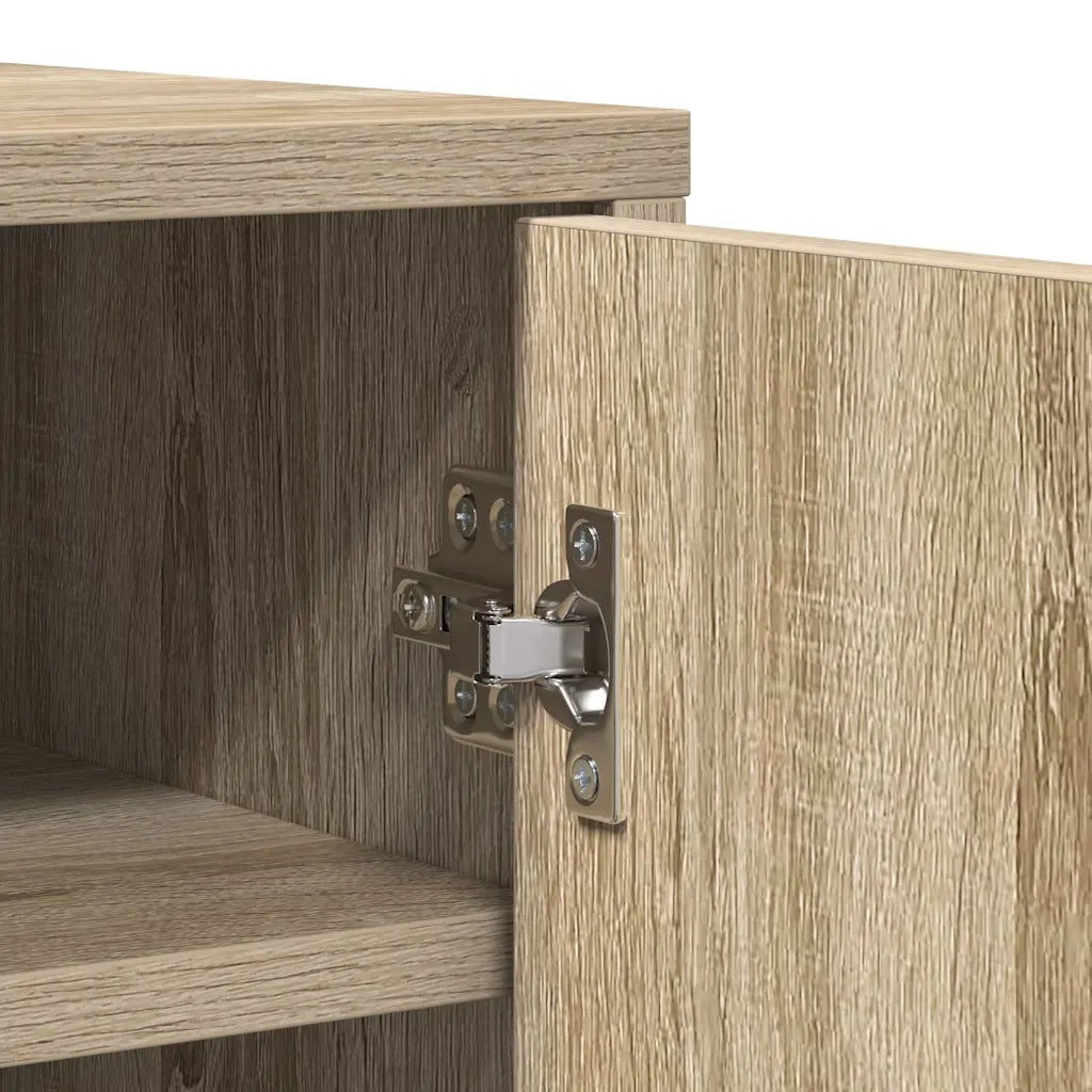 Scarpiera-Scaffale per scarpe Rovere Sonoma 60x35x92 cm in Truciolato 180387