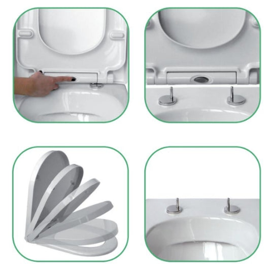 Sedile wc avvolgente soft close sganciabile 