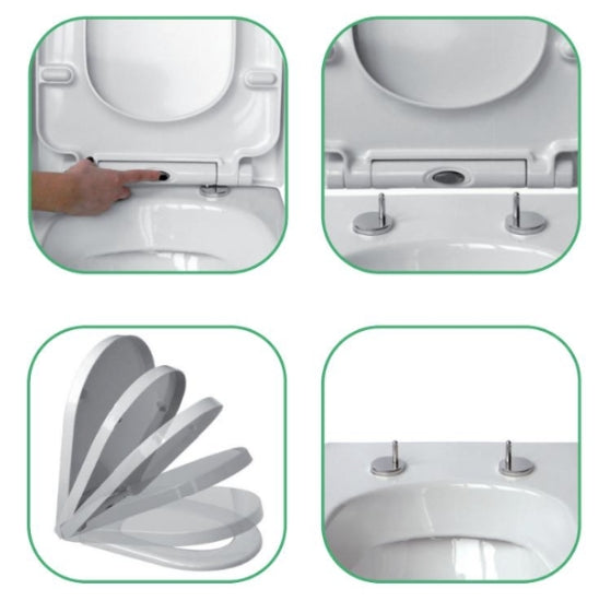Sedile wc avvolgente soft close sganciabile 