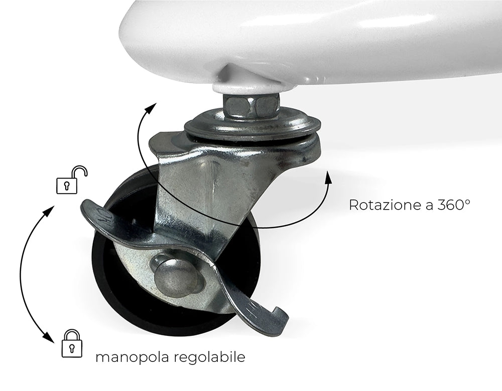 Carrellino cucina portaoggetti carrellino con ruote salvaspazio – Leo - CP08LE