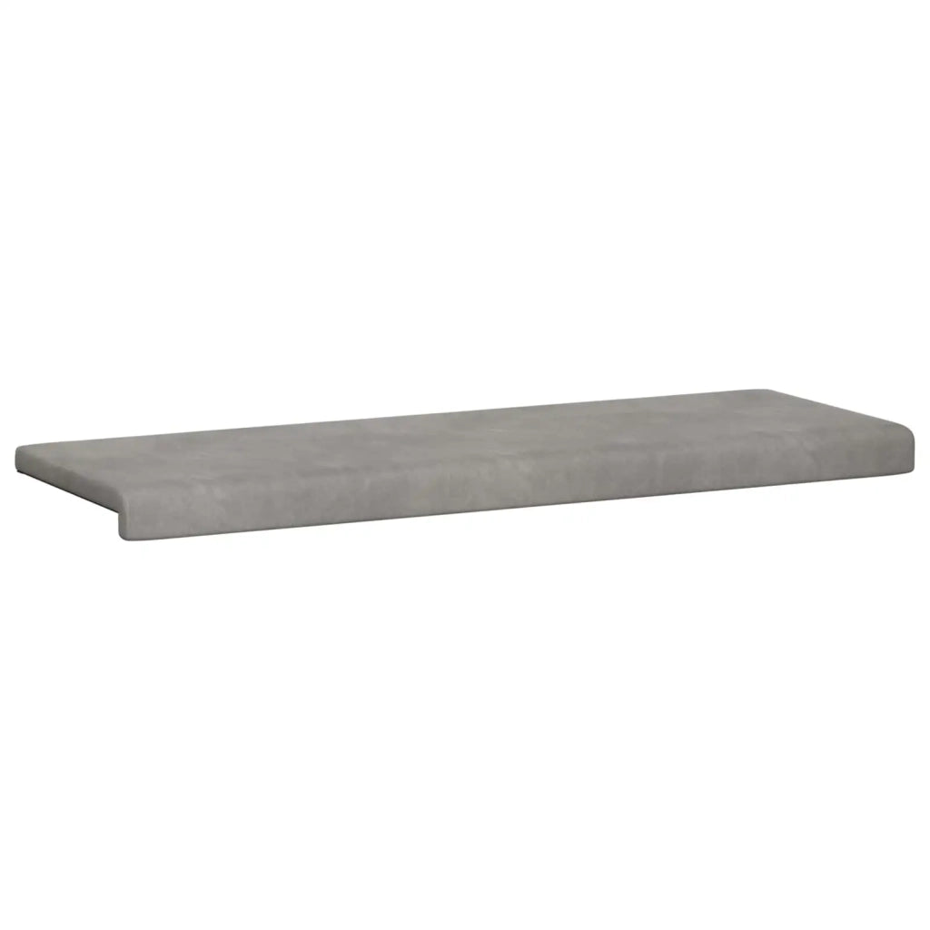Cuscino per panchina Velluto (V) Grigio Chiaro Profondità 35 cm 42043329
