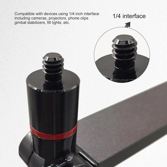 Supporto per proiettore portatile Standard per proiettori portatili Supporti per proiettore 433-591 pollici di altezza - Braccio a giroscopio Multiangolo per telecamera da smartphone - Altezza regolabile.