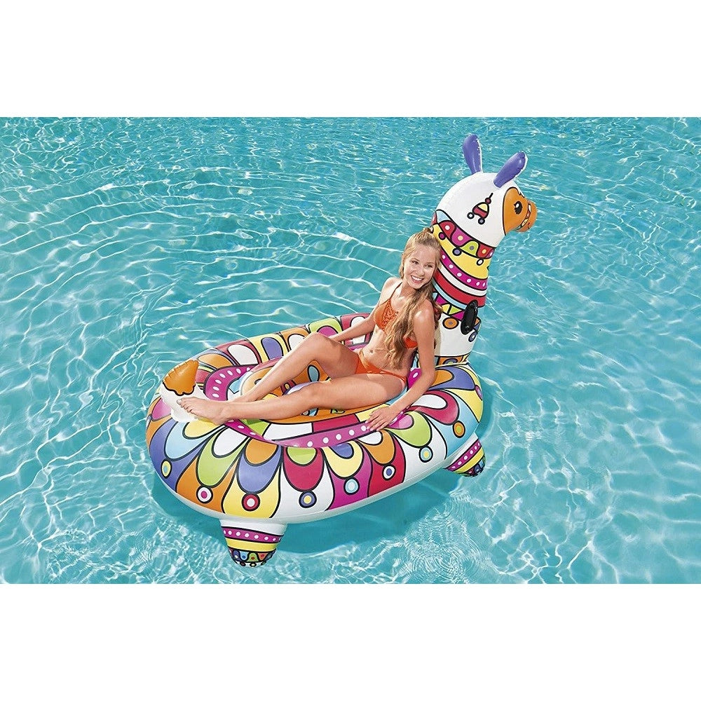 Cavalcabile Pop Art Barcellona Lama 193x151cm Gonfiabile Maniglie Piscina 41136         