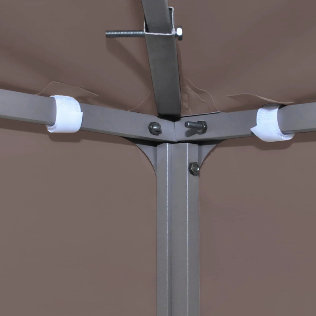 Copertura per Gazebo Tortora 300 x 300 cm Poliestere e Acciaio 42029038