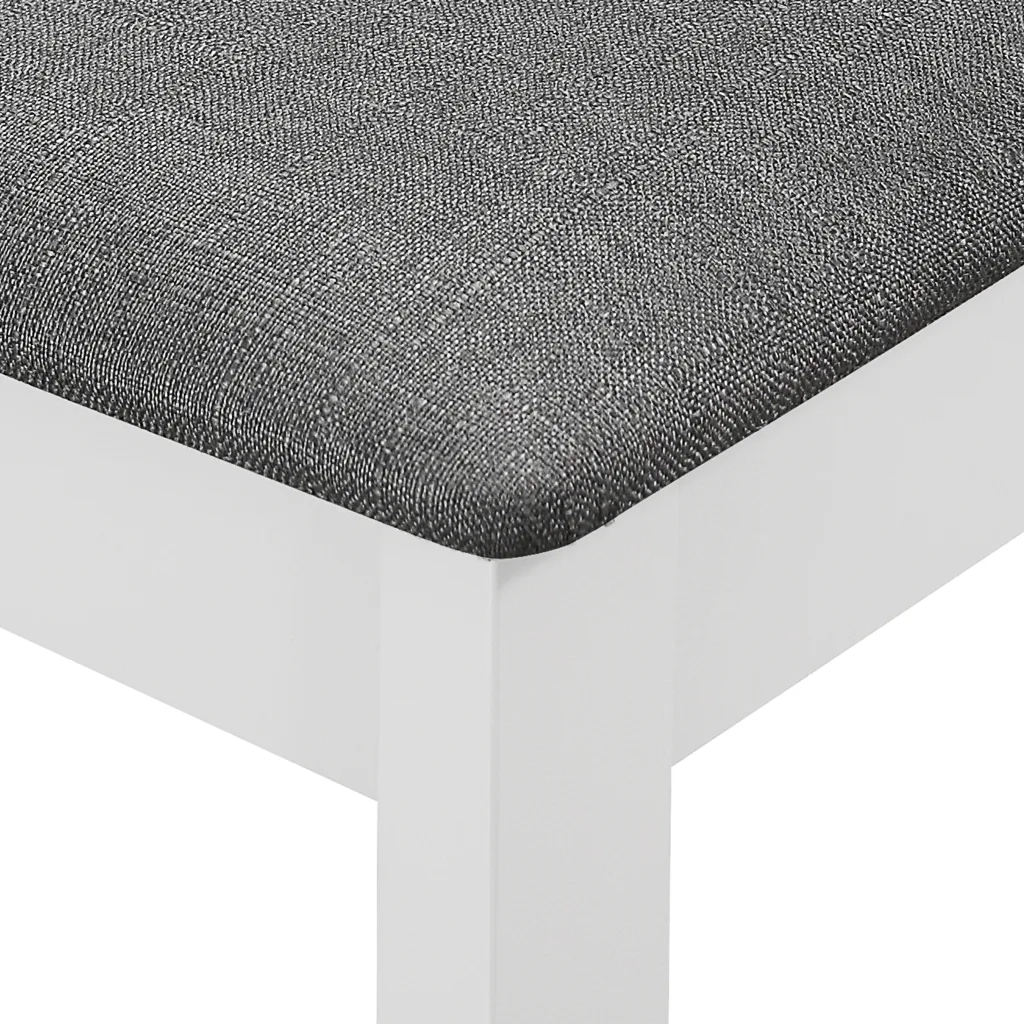 Sedie da Pranzo con Cuscini 6 pz Bianche in Legno Massello cod mxl 12308