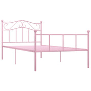 Giroletto-Struttura Letto Rosa in Metallo 90x200 cm 977582