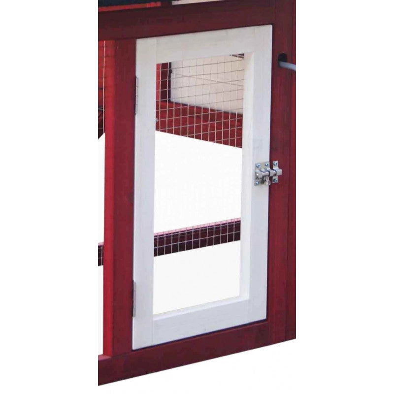 Pollaio in legno da giardino 152x62 cm – spessore pareti 10 mm tetto bitumato – 2 aree interne per 2-3 galline – PO1562 Foresta