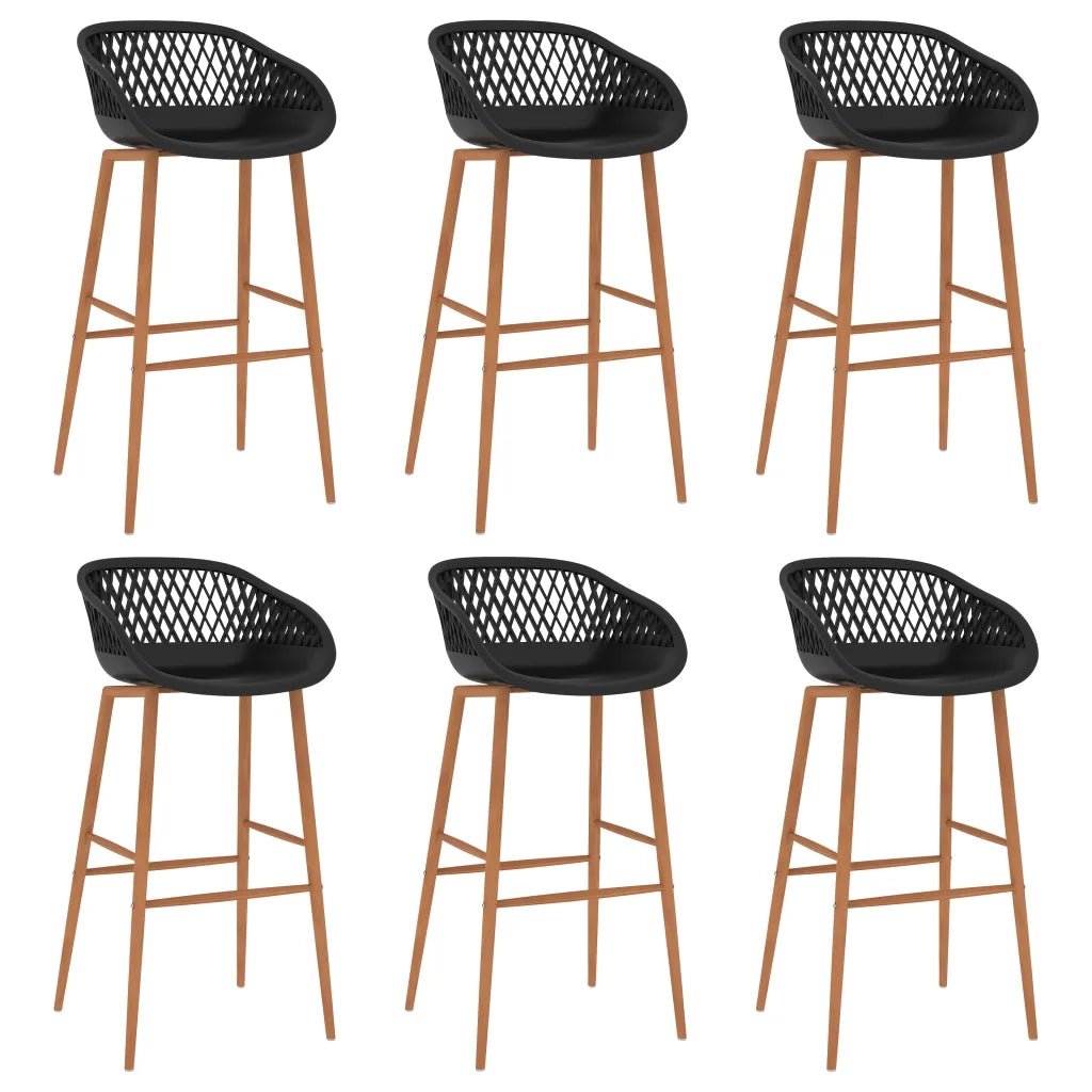 vidaXL Set da Bar 7 pz Bianco e Nero
