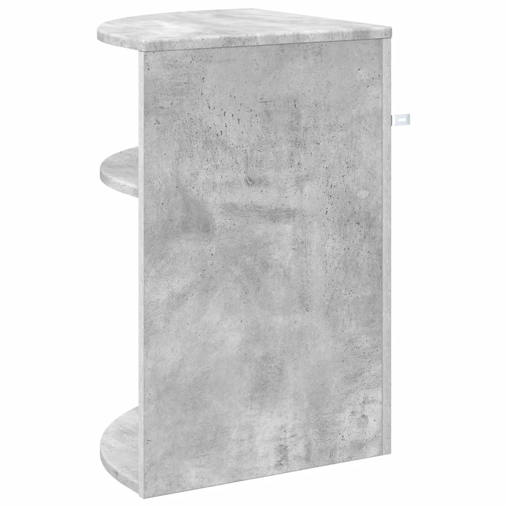Tavolino Grigio cemento 39,7 x 39,7 x 60 cm Legno multistrato 891133