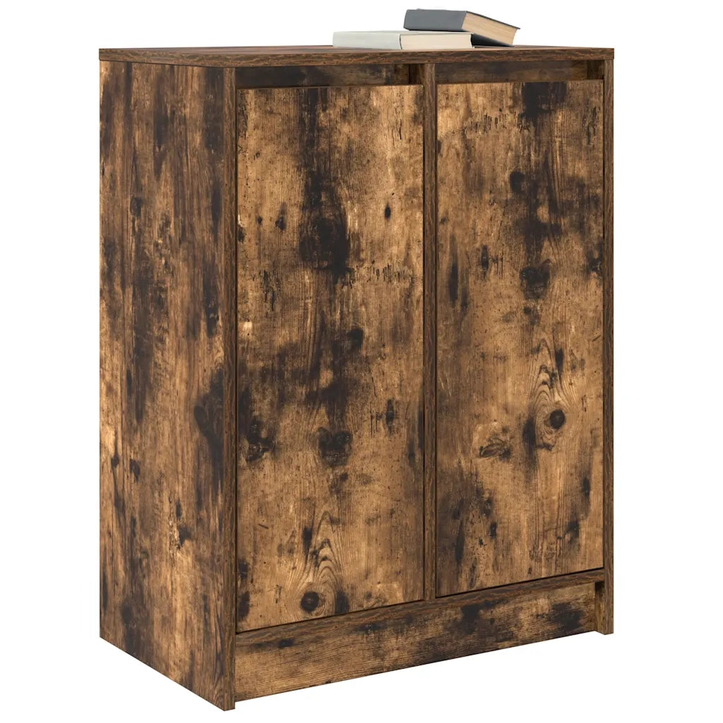 Credenza Rovere Fumo 57x34x76 cm in Legno Multistrato