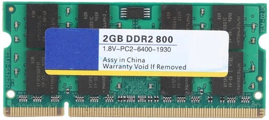 Memoria di Sostituzione per Laptop 2G 800MHz - PC-6400 - DDR2 - Memoria RAM - Pannello di Base di Alta Qualità - Sostenibile e Leggero - Moduli di Memoria