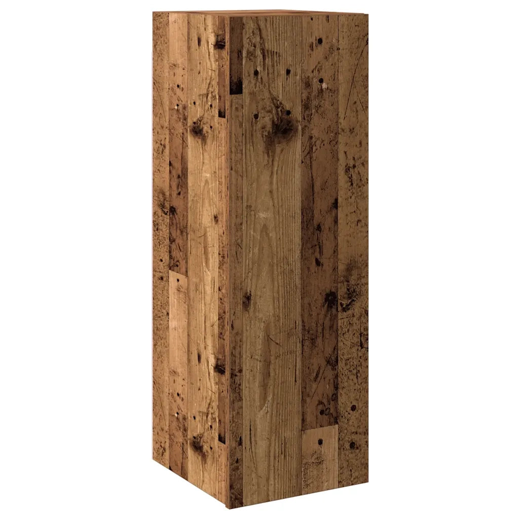 Set Mobile TV 8 pz Montato a Parete Legno Antico in Truciolato 3329147