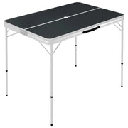 Tavolo da Campeggio Pieghevole con 2 Panche in Alluminio Grigio CFW6261573
