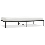Letto singolo | Letto per adulti | Giroletto in Metallo Nero 107x203 cm