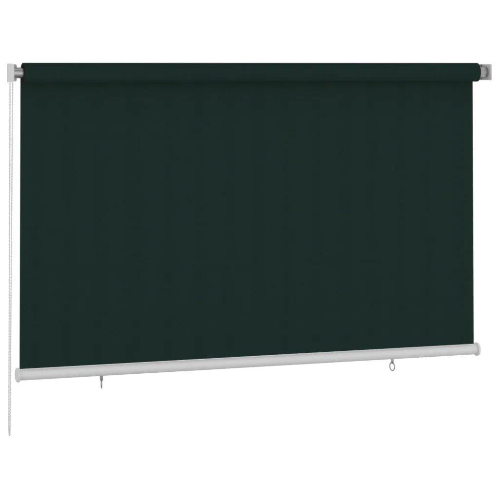 vidaXL Tenda a Rullo per Esterni 240x140 cm Verde Scuro HDPE
