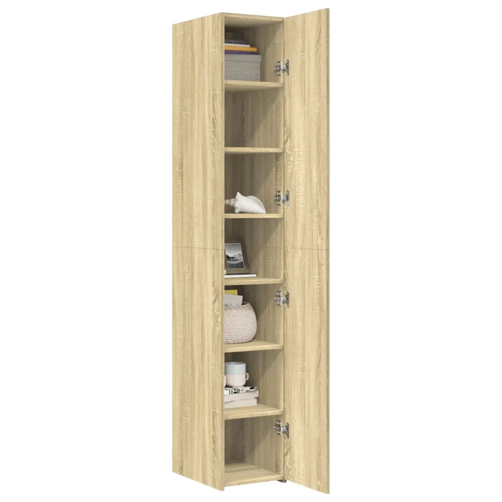 Credenza Rovere Sonoma 30x42,5x185 cm in Legno Ingegnerizzato