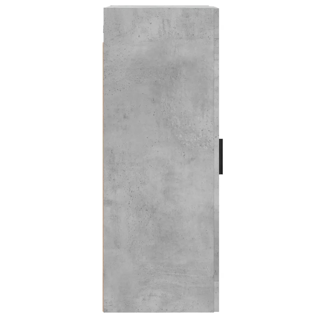 Mobile a Parete Grigio Cemento 34,5x34x90 cm Legno Multistrato 830520
