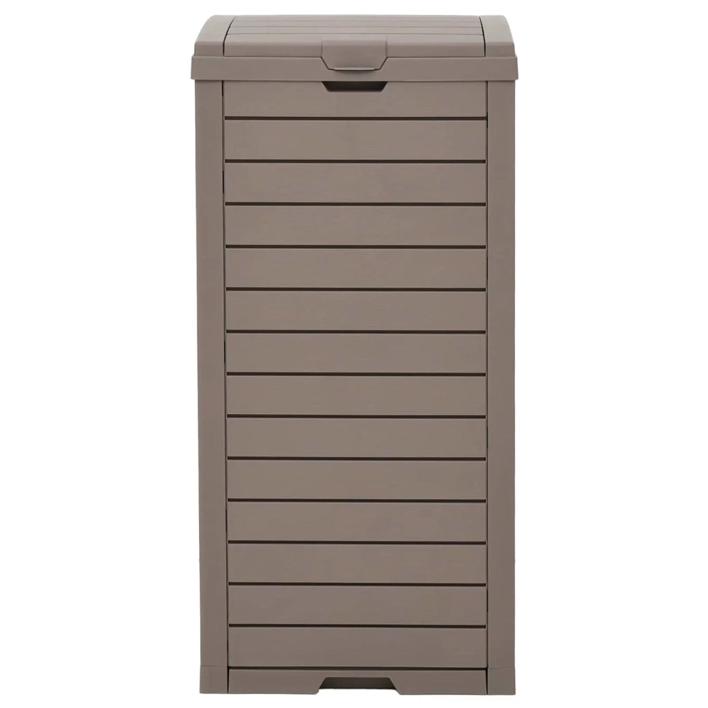 Cestino per Rifiuti da Esterno Marrone 41x41x86cm Polipropilene 364172