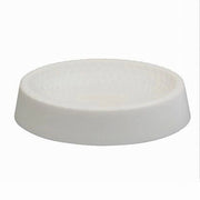 Trade Shop - Piattino Per Sapone Decorato Bianco Portasaponetta Moderno Accessori Bagno 79780 -