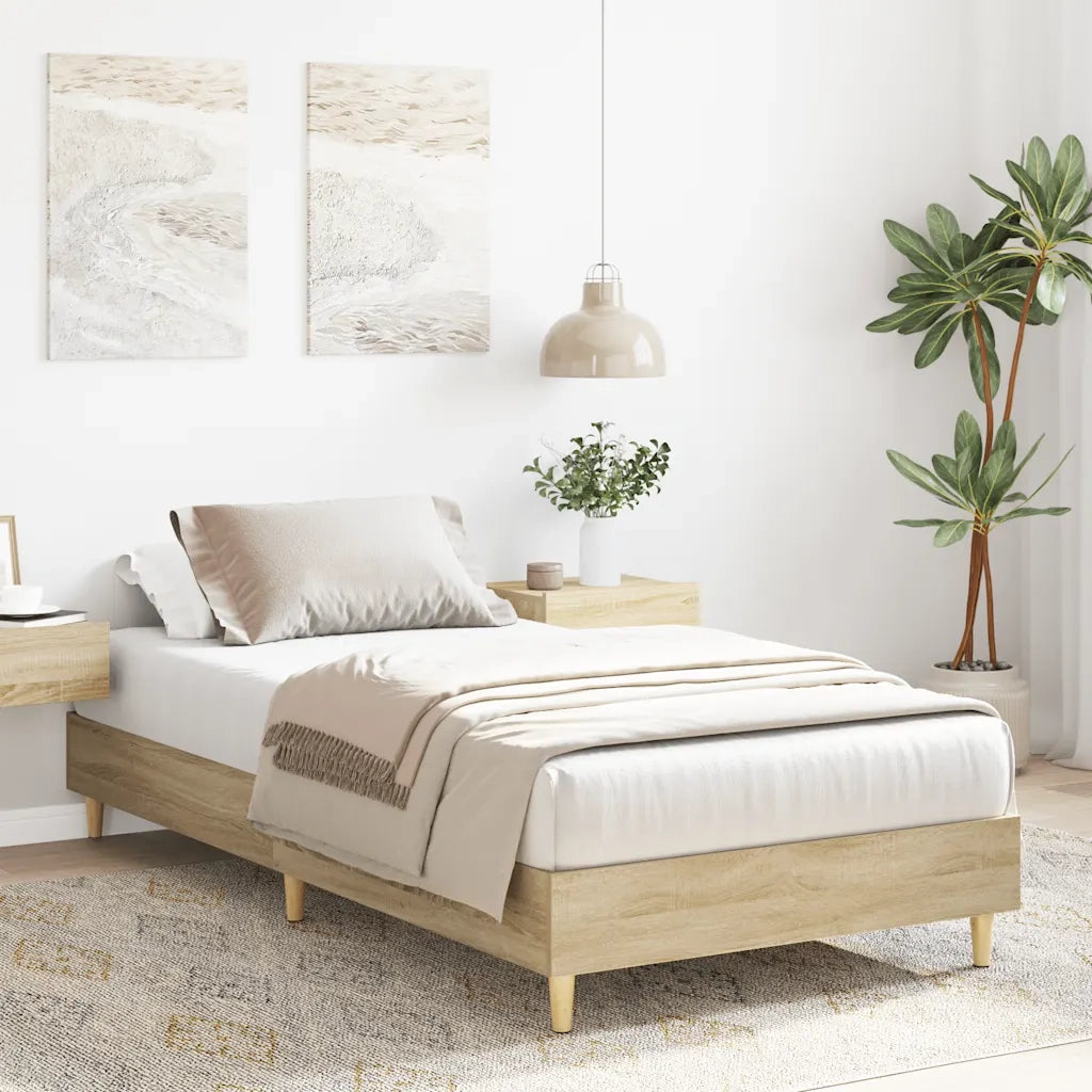 Giroletto senza Materasso Rovere Sonoma 100x200cm in Truciolato