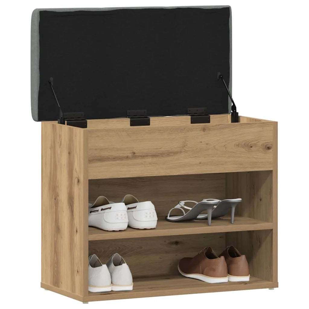 Scarpiera | Mobile per scarpe Rovere Artigianale 62x32x50 cm in Legno Multistrato