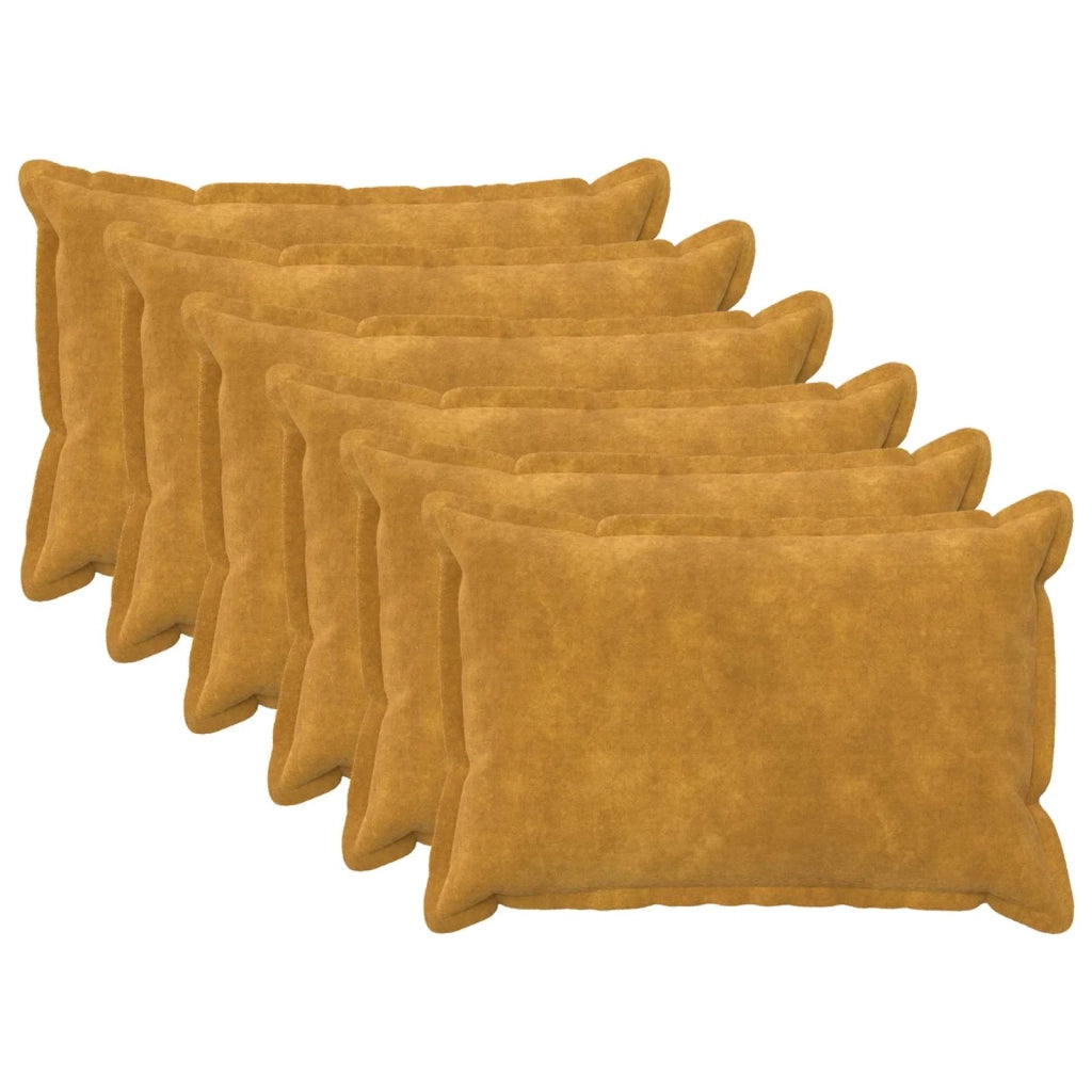Cuscino con cuscino HOUTEN 6 pz Giallo Fleece in microfibra 932272