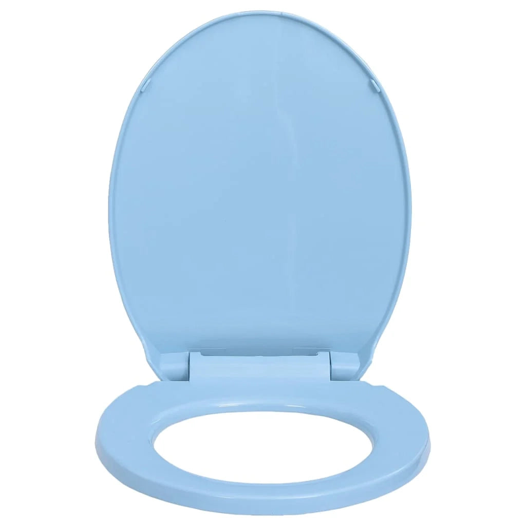 Sedile WC ovale blu con chiusura ammortizzata 02_0002924