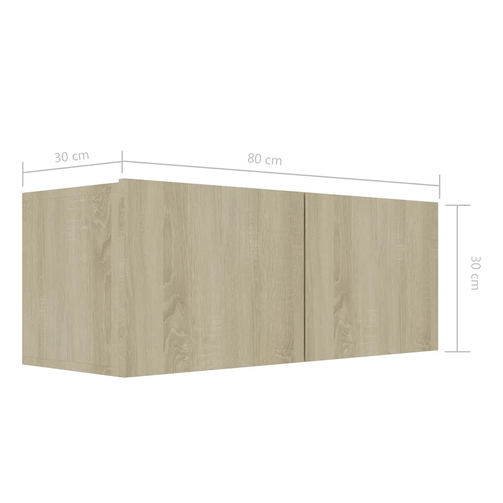 Set di Mobili TV 8 pz-Set di 8 Credenza per TV Rovere Sonoma in Legno Multistrato 814723