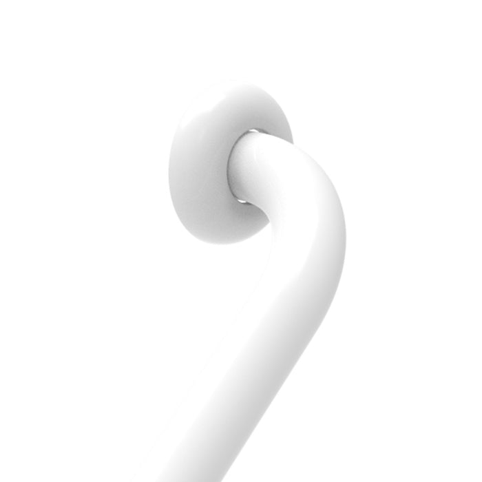 Maniglia inox diam. 45 cm.60 bianco ideale per bgani disabili ed anziani