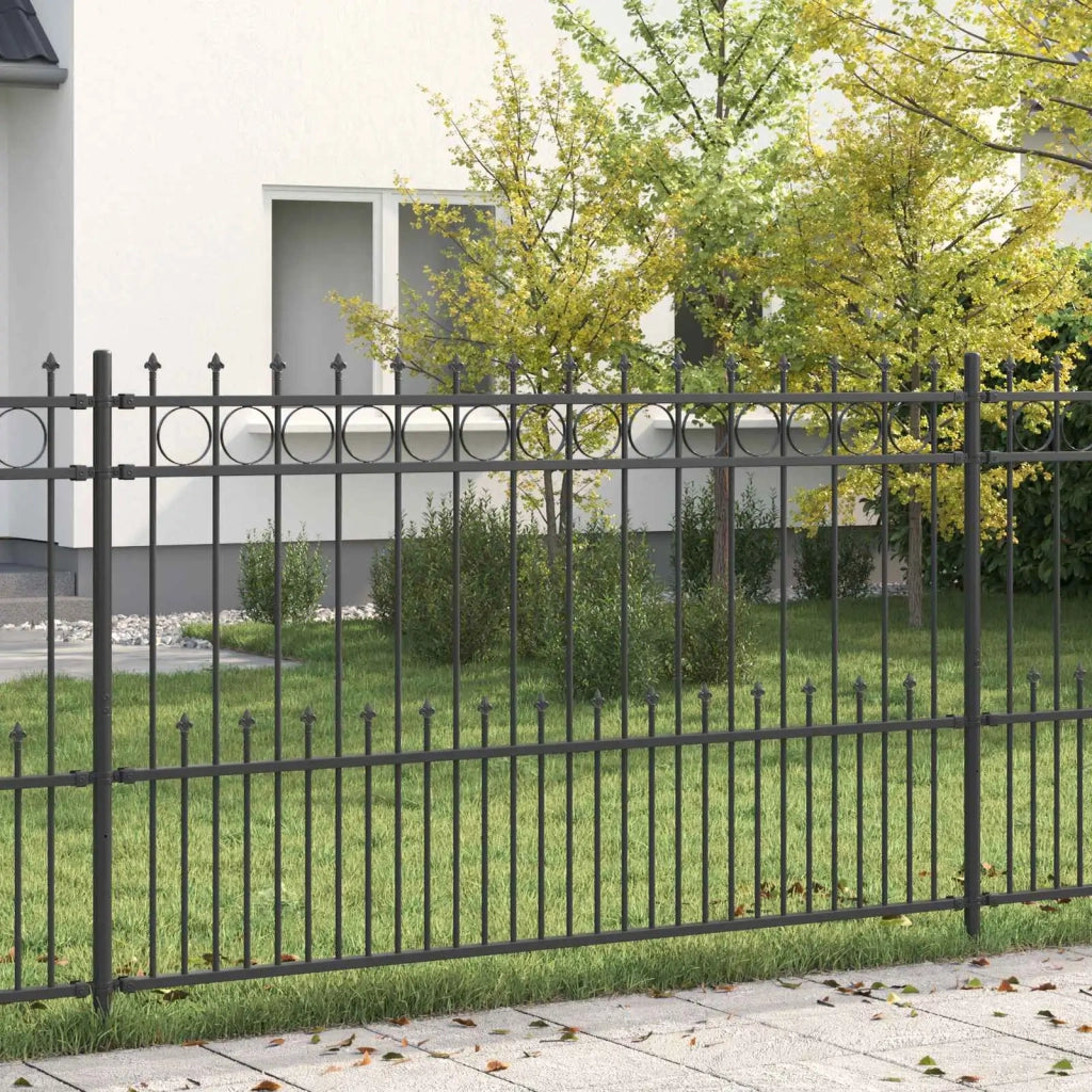 Recinzione da Giardino | Recinzione a anello con picchetti HORST Nero