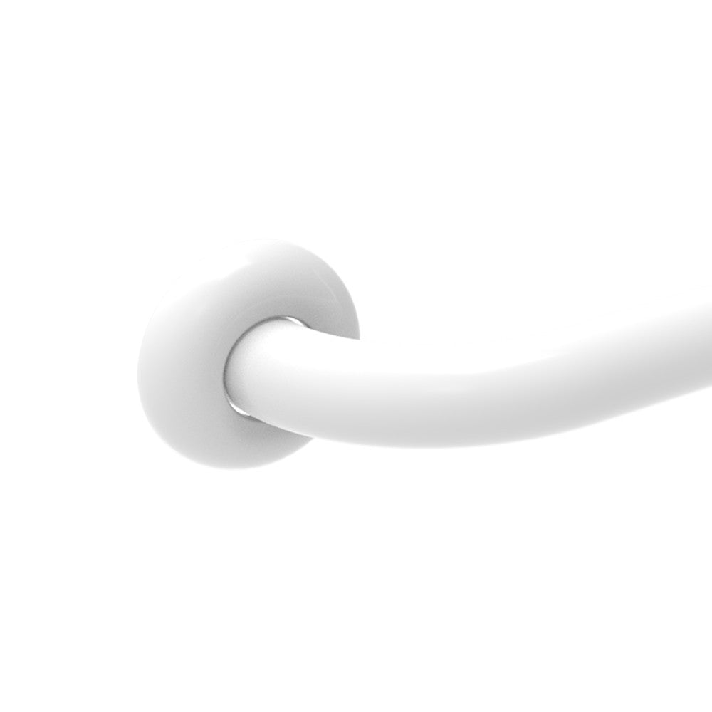 Maniglia inox diam. 45 cm.60 bianco ideale per bgani disabili ed anziani