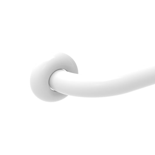 Maniglia inox diam. 45 cm.60 bianco ideale per bgani disabili ed anziani