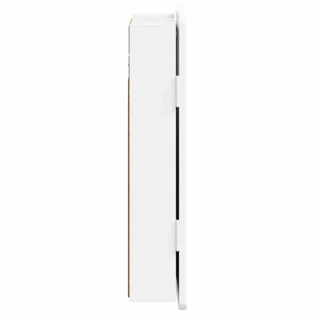 Armadio per Dartboard ZWOLLE Bianco Lucido Legno ingegnerizzato 896449