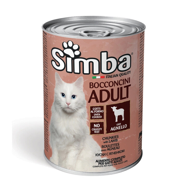 CIBO GATTO MONGE SIMBA 415 G BOCCONCINI AGNELLO- 24,0 pz