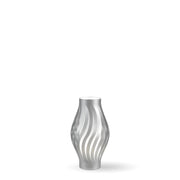 Lampada Da Scrivania-Ufficio Moderna Helios Polilux ® Argento 1 Luce E27 H61Cm
