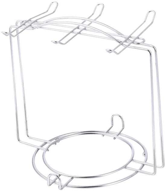 Sostegno per Tazze di Caffè e Tè con Disegno Metallico per 6 Tazze e Piatti