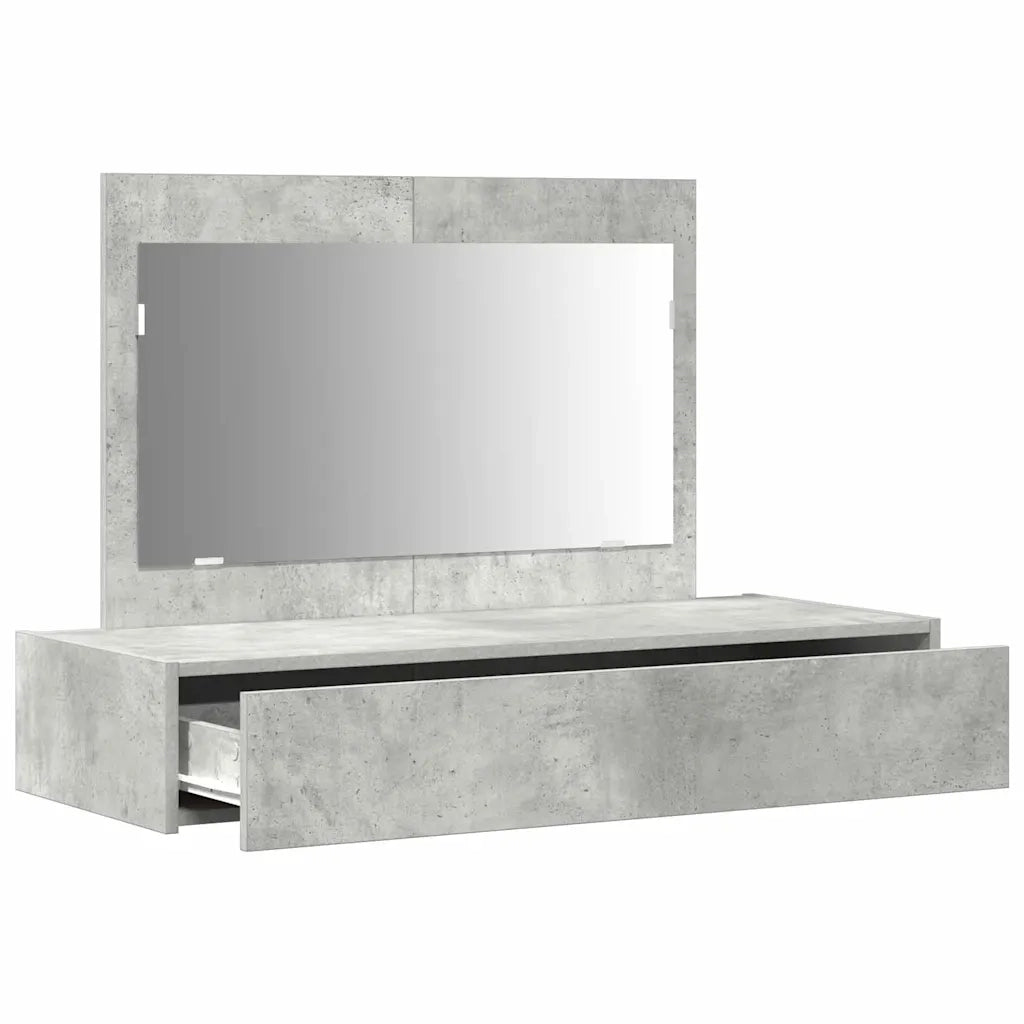 Tavolo da Trucco Grigio 100 x 40 x 70 cm Legno multistrato 865211