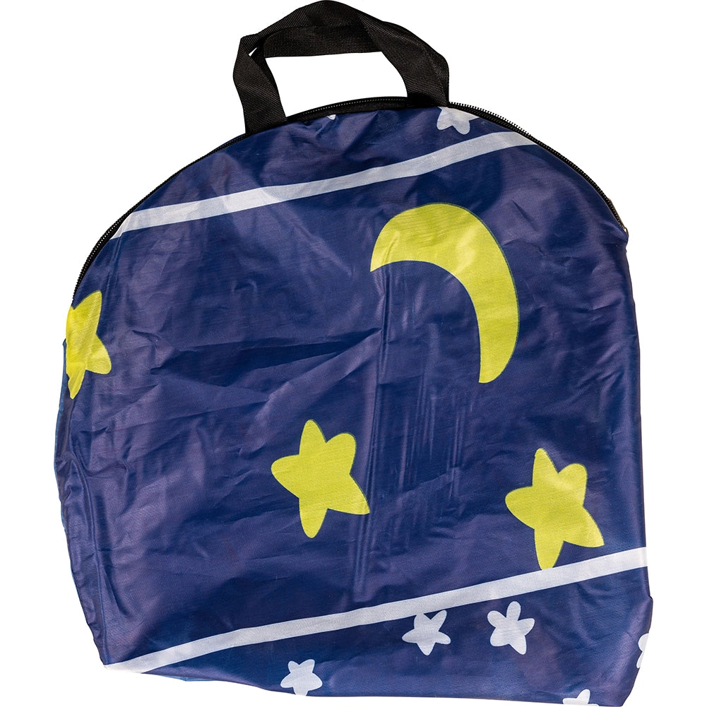 Tenda per Bambini Salvaspazio con Borsa Trasporto Gioco Blu Interno e Esterno