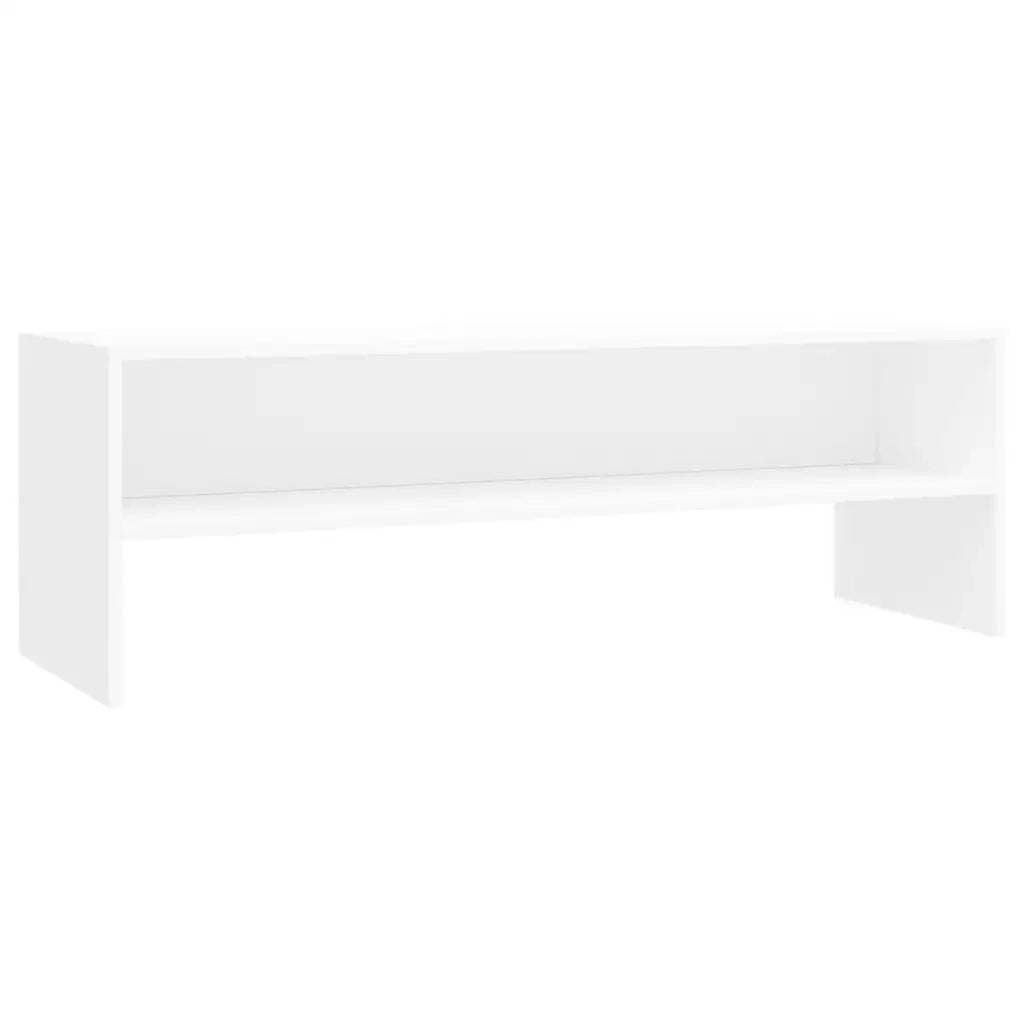Mobile Porta TV Bianco 120x40x40 cm in Legno Multistrato 800036