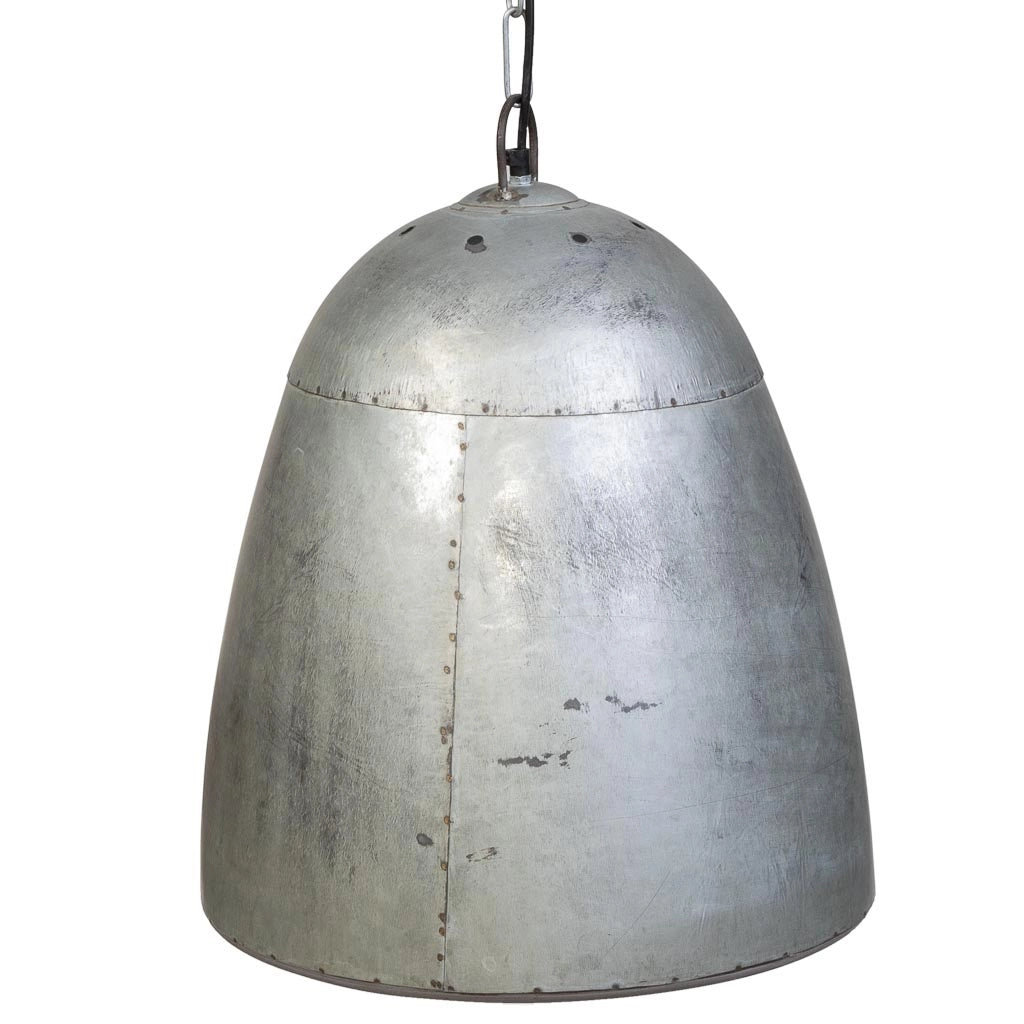 Plafoniera metallo grigio 44x44x51