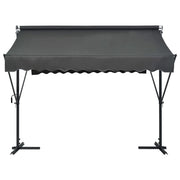 Tenda Parasole con Piedistallo 300x300 cm Antracite 145885
