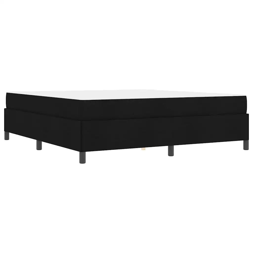 vidaXL Letto a molle Nero e Nero 180 x 200 cm