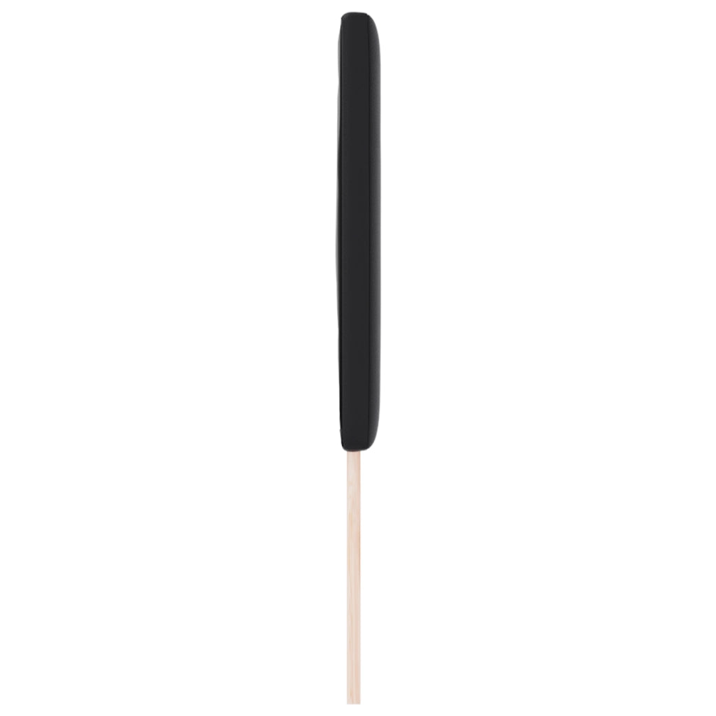 Testiera  Design Semplice Nera 140 cm in Finta Pelle