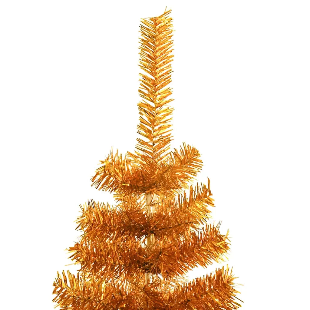Albero di Natale con 150 LED con supporto Oro 120 cm PET 3396608
